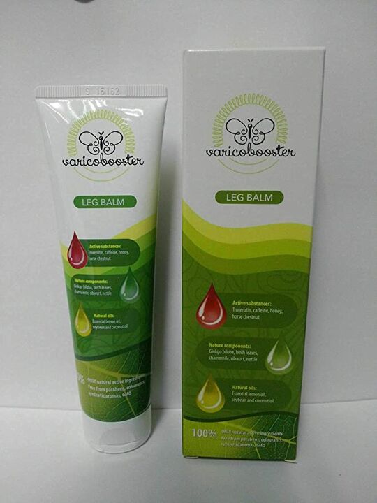 Foto de la crema, experiencia con Varicobooster. 